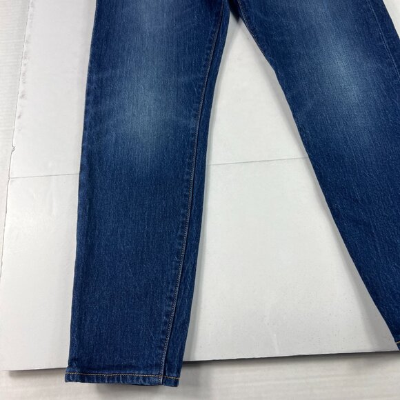 Levi's Jean Women 28x27* Big E Wedgie Skinny Crop Dark Blue Stretch Denim Tag 27 - Picture 4 of 16